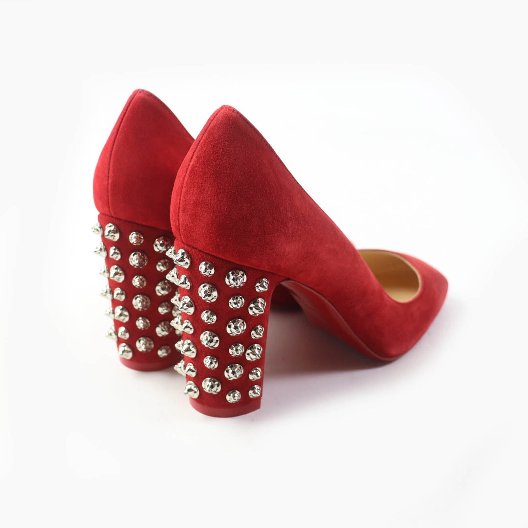 Christian Louboutin pumps Main: Suede Red Women 36 Used Authentic