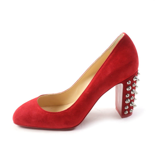Christian Louboutin pumps Main: Suede Red Women 36 Used Authentic