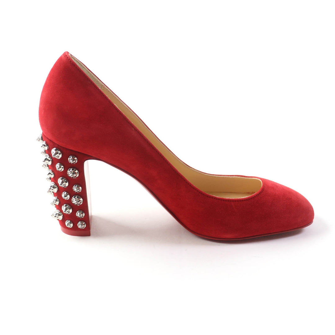Christian Louboutin pumps Main: Suede Red Women 36 Used Authentic