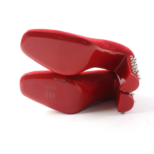 Christian Louboutin pumps Main: Suede Red Women 36 Used Authentic