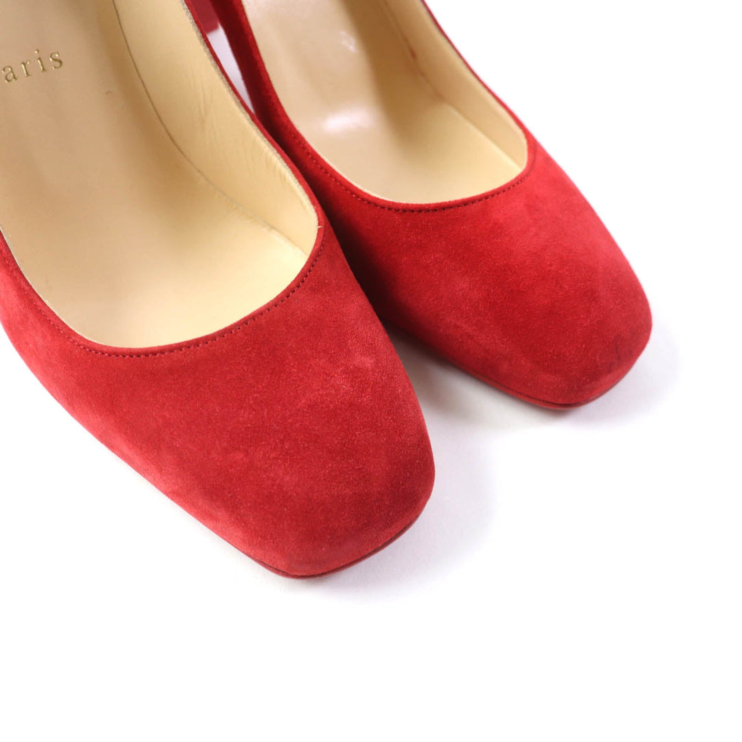 Christian Louboutin pumps Main: Suede Red Women 36 Used Authentic