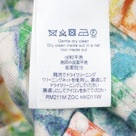 LOUIS VUITTON Denim pants 1A8HJL Main: 100% cotton, Part: 100% cotton multicolor LV Pastel Monogram mens 36 Used Authentic