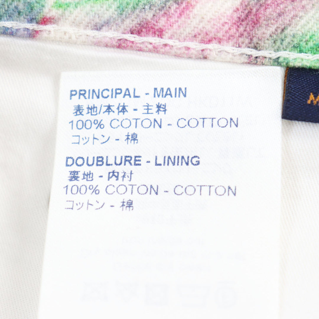 LOUIS VUITTON Denim pants 1A8HJL Main: 100% cotton, Part: 100% cotton multicolor LV Pastel Monogram mens 36 Used Authentic