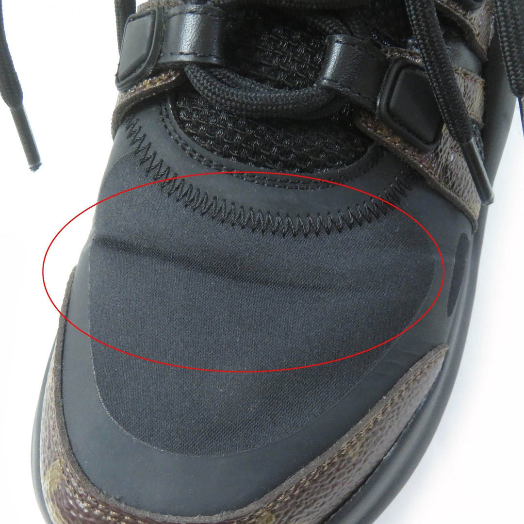LOUIS VUITTON sneakers 1A43LE Monogram x Rubber Noir LV Arclight Line Sneakers Women 37 Used Authentic