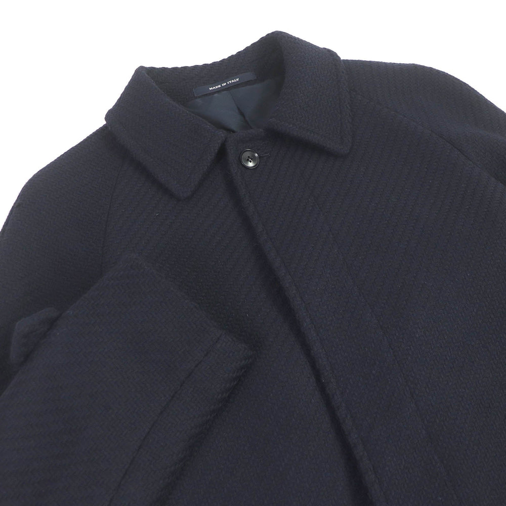 TAGLIATORE Stainless collar coat Surface: 70% wool, 25% nylon, 5% other; Lining: 100% cupra Navy mens 42 Used Authentic