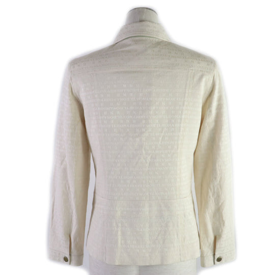 LEONARD Jacket Outer material: 66% silk, Outer material: 32% cotton, Outer material: 2% polyurethane, Lining: 100% cupra, Printed part: 100% cotton cream Women 9 Used Authentic
