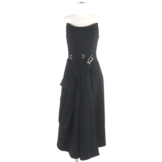 PRADA dress Outer: 100% virgin wool, Lining: 100% viscose black Women 38 Used Authentic