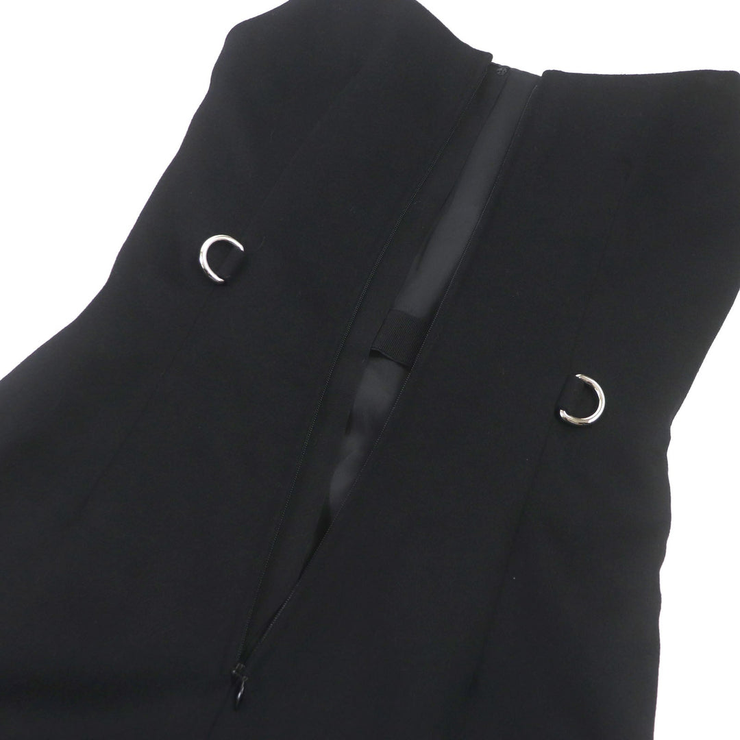 PRADA dress Outer: 100% virgin wool, Lining: 100% viscose black Women 38 Used Authentic