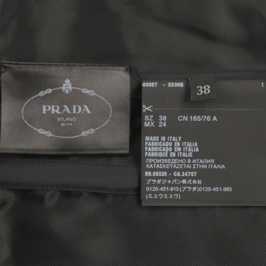 PRADA dress Outer: 100% virgin wool, Lining: 100% viscose black Women 38 Used Authentic