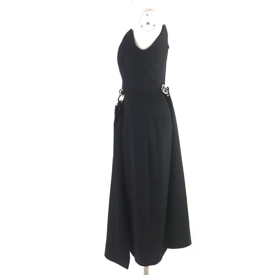 PRADA dress Outer: 100% virgin wool, Lining: 100% viscose black Women 38 Used Authentic