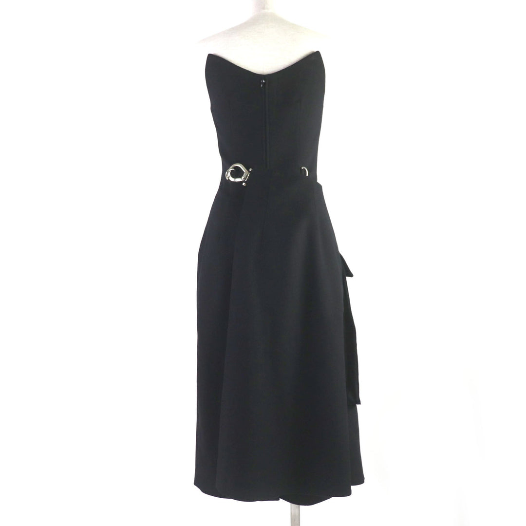 PRADA dress Outer: 100% virgin wool, Lining: 100% viscose black Women 38 Used Authentic