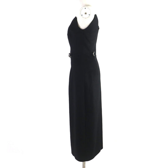 PRADA dress Outer: 100% virgin wool, Lining: 100% viscose black Women 38 Used Authentic