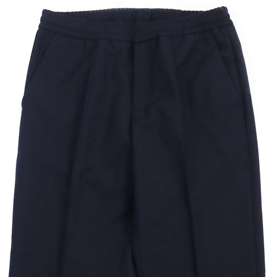 MONCLER Pants Main: 55% polyester, Main: 45% wool Navy PANTALONE mens 46 Used Authentic