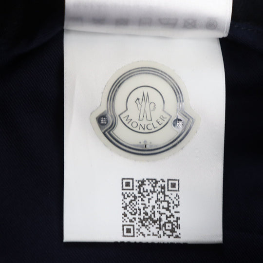 MONCLER Pants Main: 55% polyester, Main: 45% wool Navy PANTALONE mens 46 Used Authentic