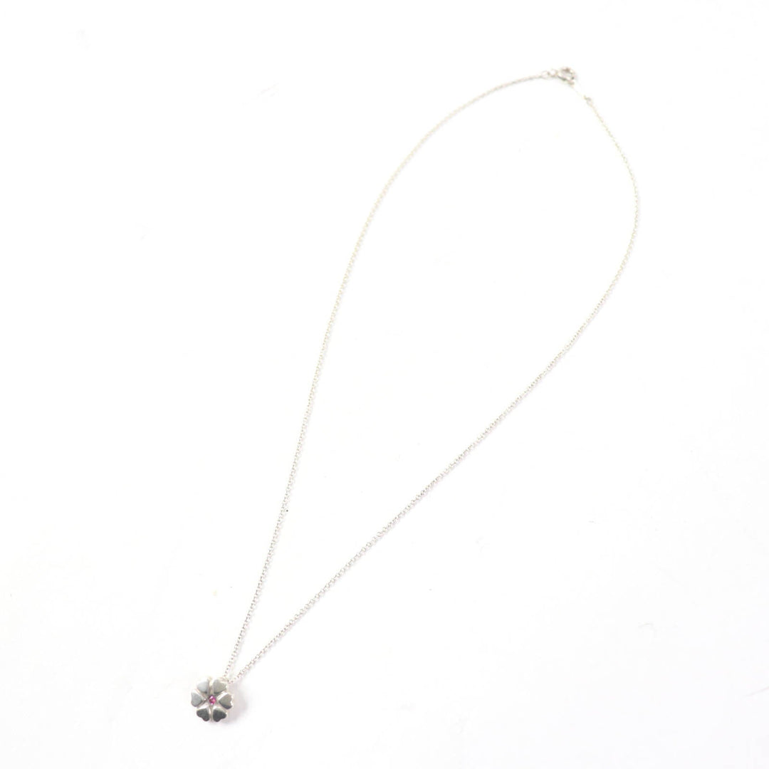 TIFFANY&Co. Necklace Main: AG925, Part: Pink sapphire Silver pink Paloma Picasso Crown of Hearts Women Used Authentic
