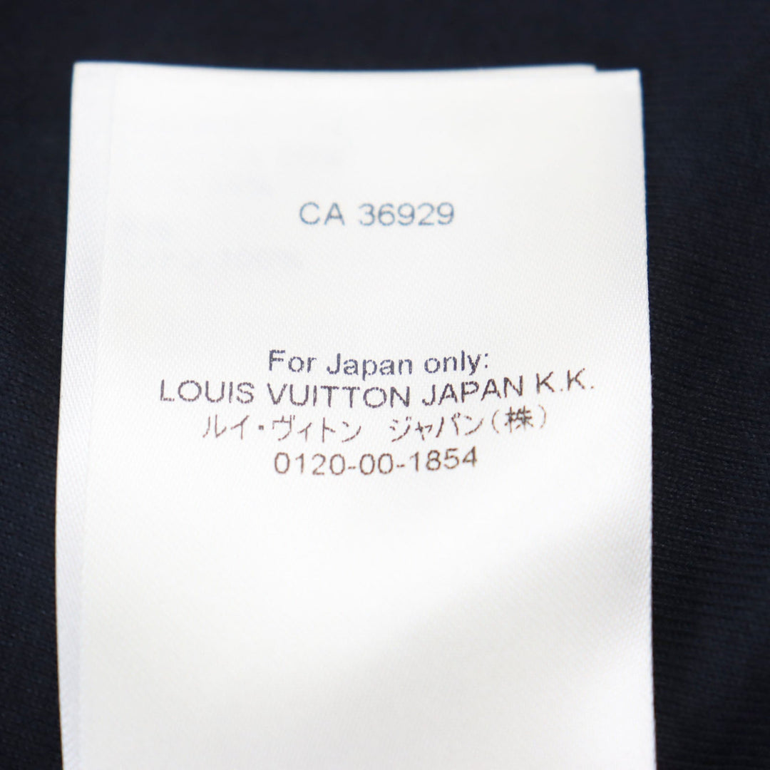 LOUIS VUITTON Blouson HOY15W Outer: 86% polyester, Outer: 14% wool, Lining: 100% cotton Green Navy Camouflage Pattern mens M Used Authentic