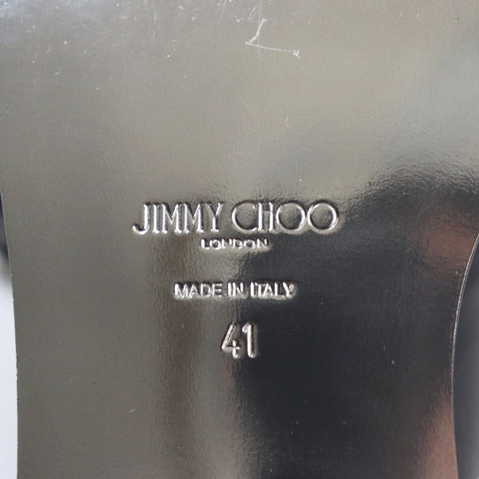 JIMMY CHOO Leather shoes 192STEFAN.WBM Main: Leather Black gun metallic STEFAN mens 41 Used Authentic