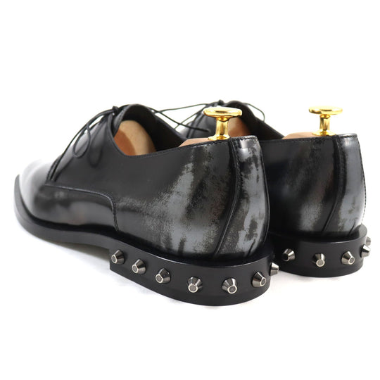 JIMMY CHOO Leather shoes 192STEFAN.WBM Main: Leather Black gun metallic STEFAN mens 41 Used Authentic