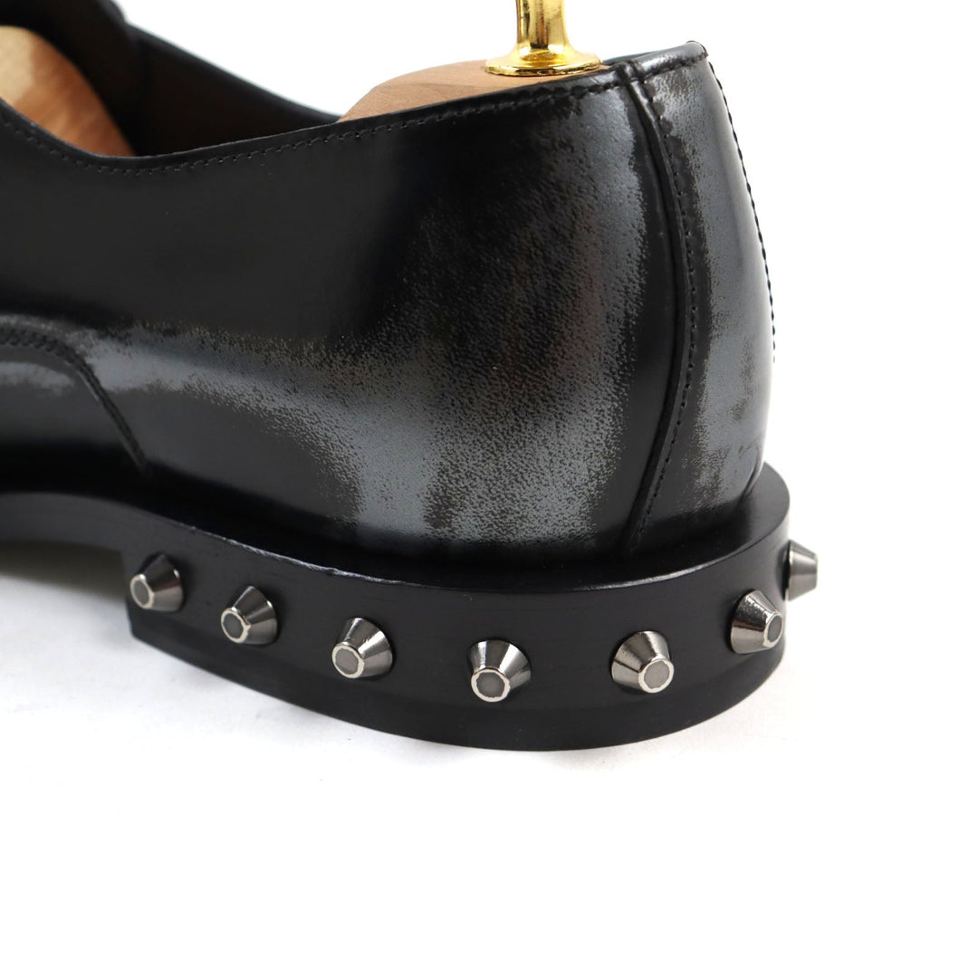 JIMMY CHOO Leather shoes 192STEFAN.WBM Main: Leather Black gun metallic STEFAN mens 41 Used Authentic