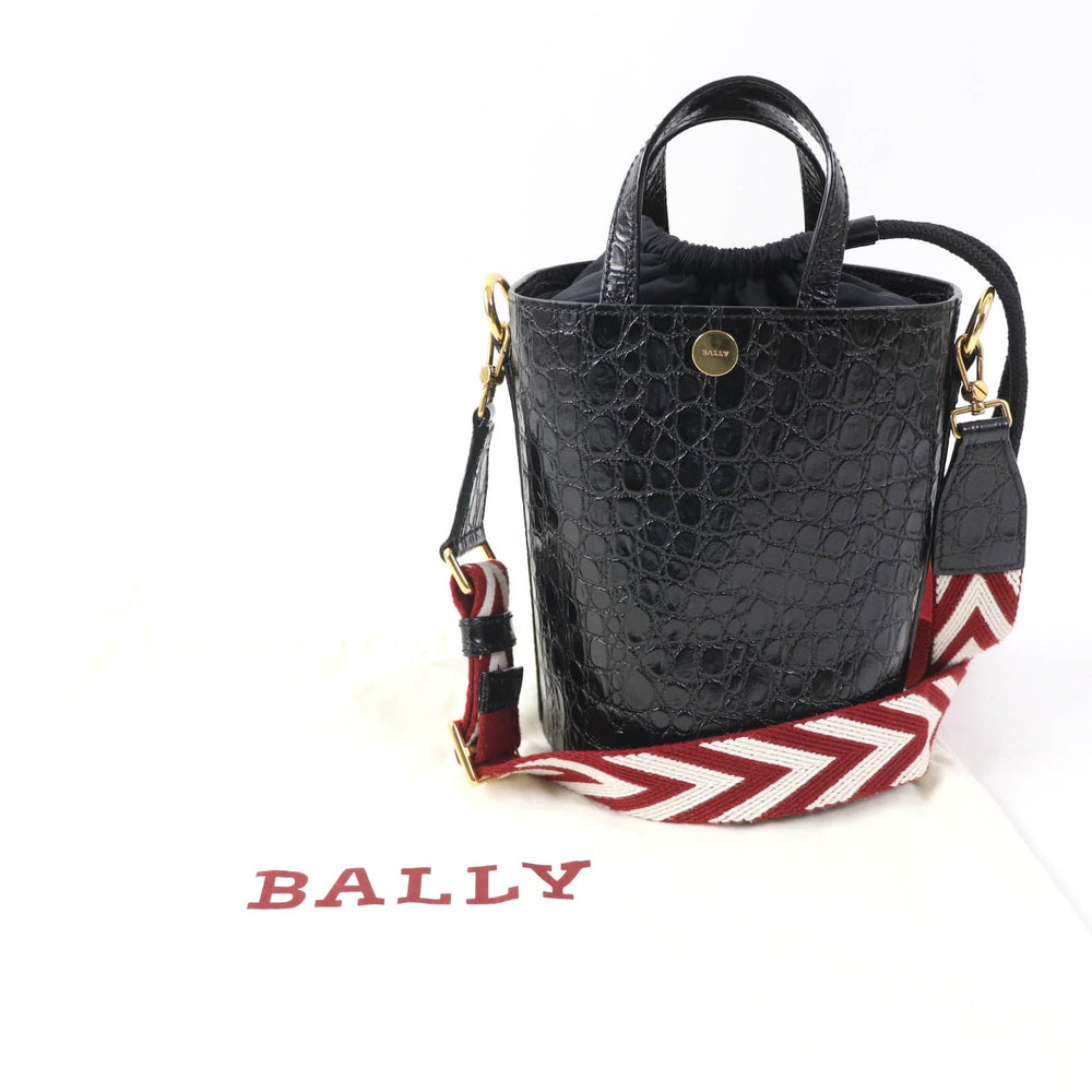BALLY Shoulder Bag Main: Leather black CHLEA.C Women Used Authentic