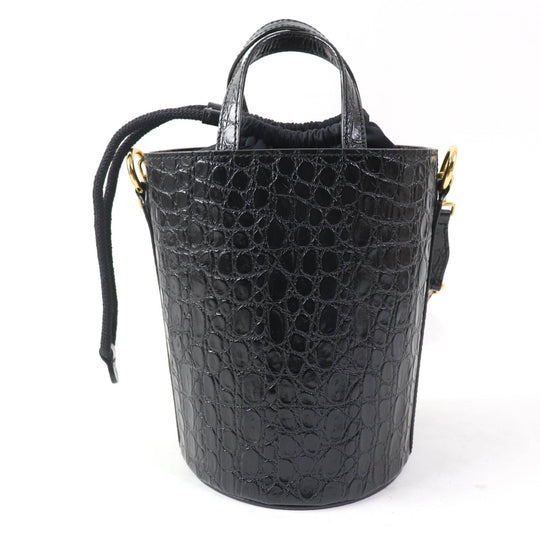 BALLY Shoulder Bag Main: Leather black CHLEA.C Women Used Authentic