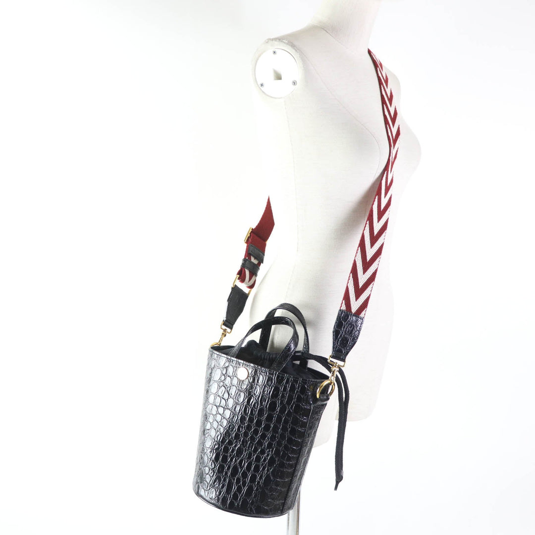 BALLY Shoulder Bag Main: Leather black CHLEA.C Women Used Authentic