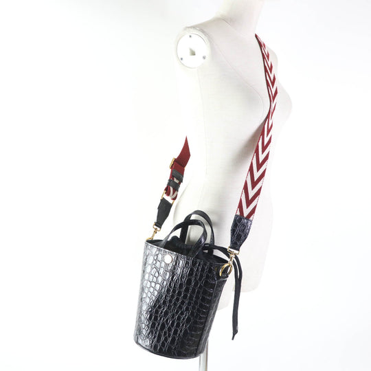 BALLY Shoulder Bag Main: Leather black CHLEA.C Women Used Authentic