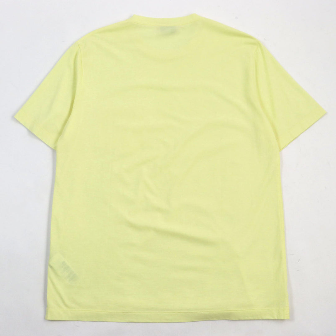 HERMES Short sleeve T-shirt Main: 100% cotton yellow mens L Used Authentic