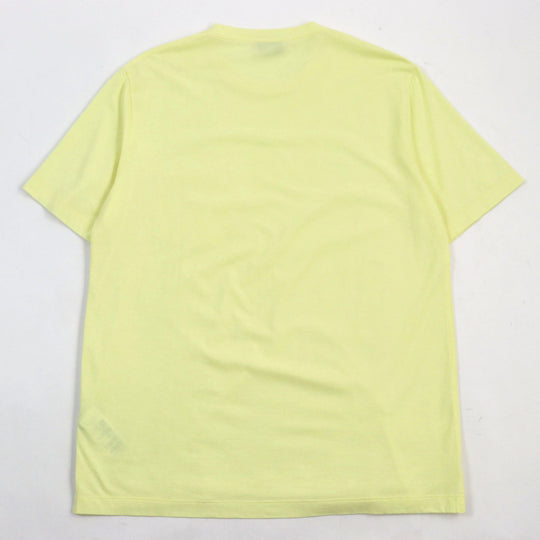 HERMES Short sleeve T-shirt Main: 100% cotton yellow mens L Used Authentic