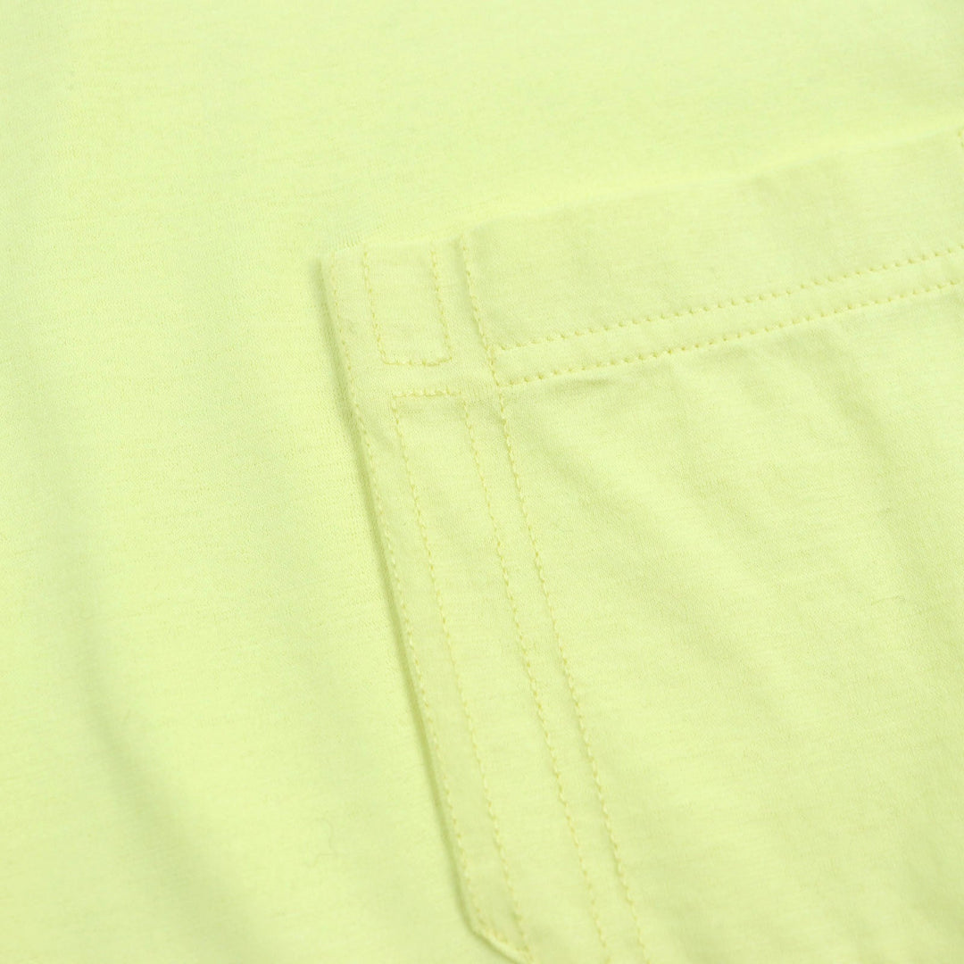 HERMES Short sleeve T-shirt Main: 100% cotton yellow mens L Used Authentic