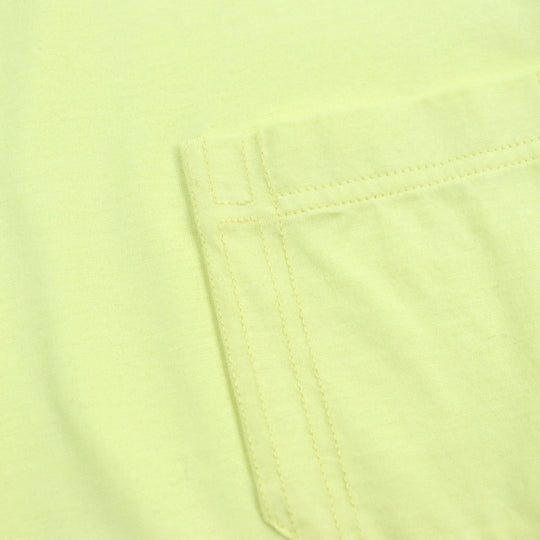HERMES Short sleeve T-shirt Main: 100% cotton yellow mens L Used Authentic