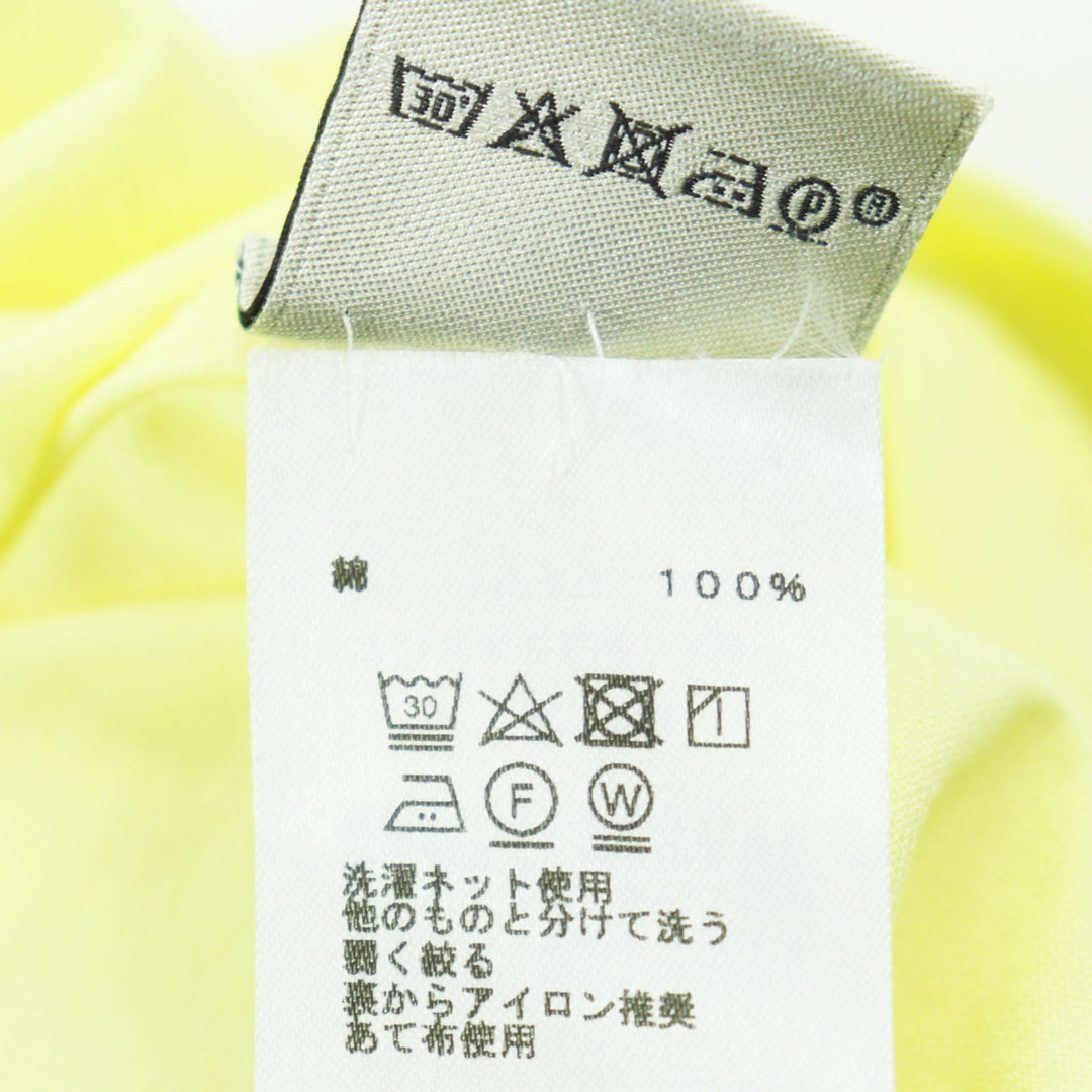 HERMES Short sleeve T-shirt Main: 100% cotton yellow mens L Used Authentic