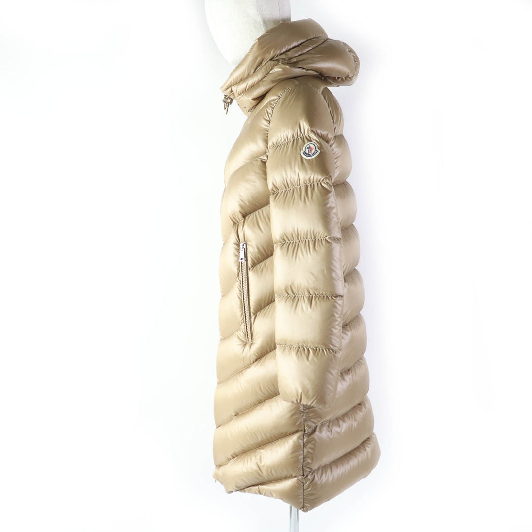 MONCLER down coat Main: 100% nylon, Lining: 100% nylon, Part: 100% nylon, Filling: 90% down, Filling: 10% feather light brown CAMBALES Women 00 Used Authentic