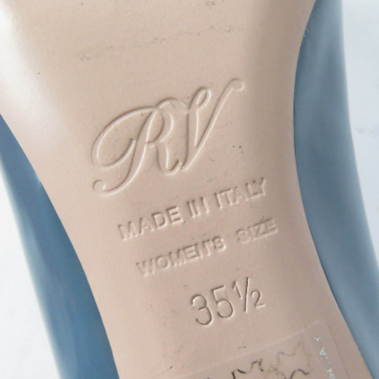 ROGERVIVIER pumps Main: Patent leather Blue type Trevivier metal buckle Women 35 1/2 Used Authentic