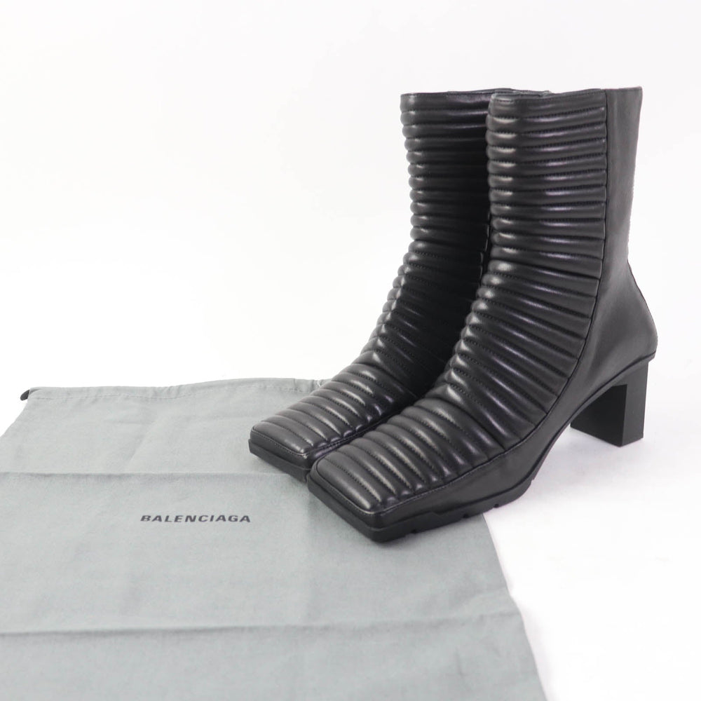 BALENCIAGA Ankle boots 596089 Main: Leather black Women 38 Used Authentic