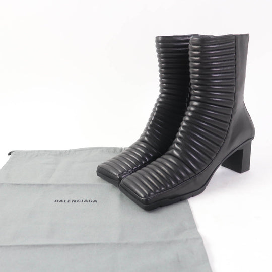 BALENCIAGA Ankle boots 596089 Main: Leather black Women 38 Used Authentic