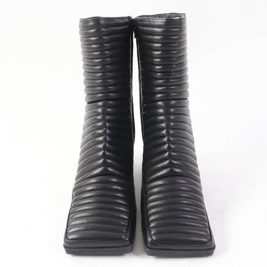 BALENCIAGA Ankle boots 596089 Main: Leather black Women 38 Used Authentic