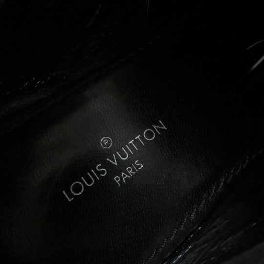 LOUIS VUITTON loafers Main: Leather black Women 35 Used Authentic