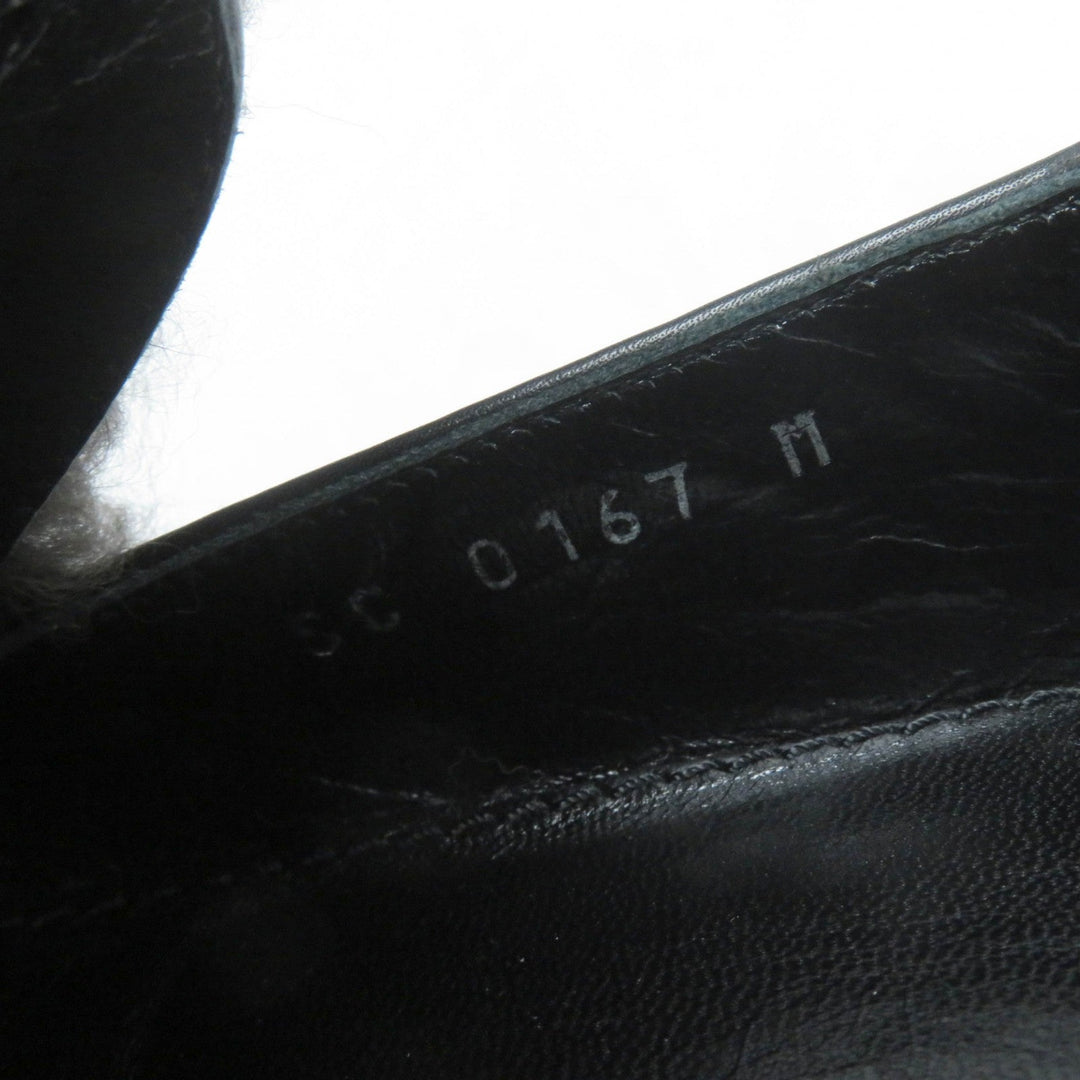 LOUIS VUITTON loafers Main: Leather black Women 35 Used Authentic