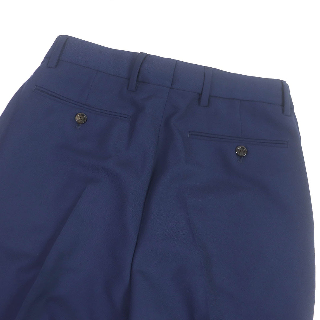 GUCCI slacks 698813 Outer: 83% wool, Outer: 17% mohair, Lining: 100% rayon, Applique: 46% acrylic, 46% wool, 8% polyester, Partial: cowhide blue mens 44 Used Authentic