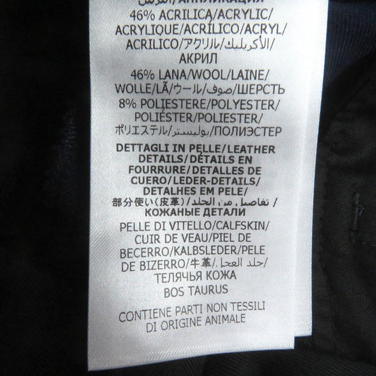 GUCCI slacks 698813 Outer: 83% wool, Outer: 17% mohair, Lining: 100% rayon, Applique: 46% acrylic, 46% wool, 8% polyester, Partial: cowhide blue mens 44 Used Authentic