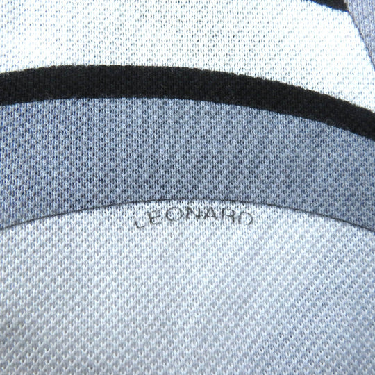 LEONARD SPORT Long sleeve polo shirt Main: 100% cotton multicolor Women 38 Used Authentic