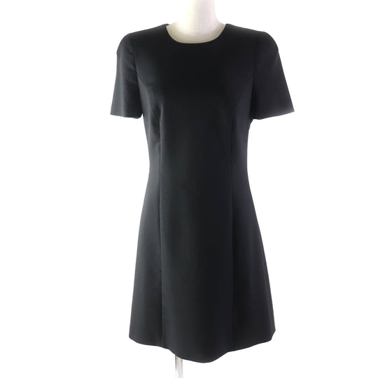 VERSACE one piece Outer material: 86% wool, Outer material: 10% silk, Outer material: 2% polyurethane, Outer material: 2% nylon, Lining: 96% rayon black Women 40 Used Authentic