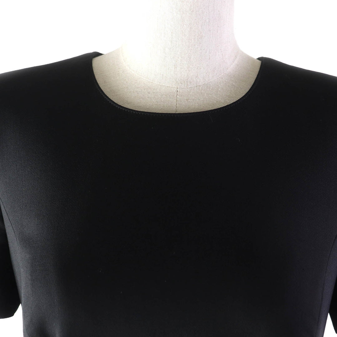 VERSACE one piece Outer material: 86% wool, Outer material: 10% silk, Outer material: 2% polyurethane, Outer material: 2% nylon, Lining: 96% rayon black Women 40 Used Authentic