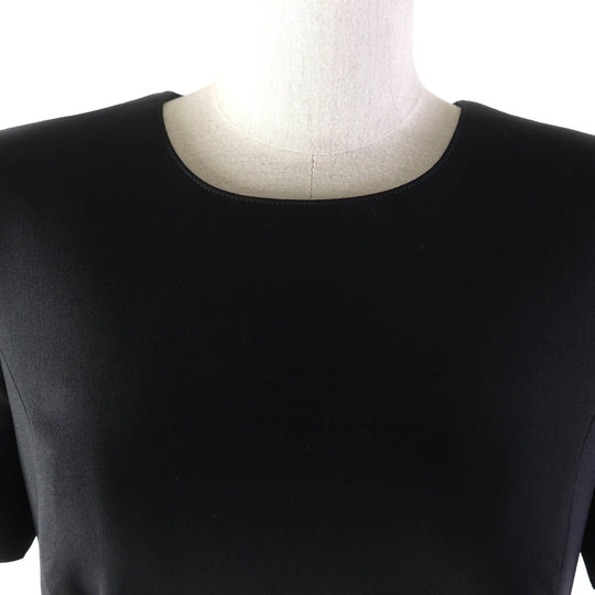 VERSACE one piece Outer material: 86% wool, Outer material: 10% silk, Outer material: 2% polyurethane, Outer material: 2% nylon, Lining: 96% rayon black Women 40 Used Authentic