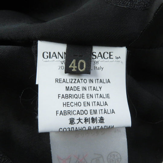 VERSACE one piece Outer material: 86% wool, Outer material: 10% silk, Outer material: 2% polyurethane, Outer material: 2% nylon, Lining: 96% rayon black Women 40 Used Authentic
