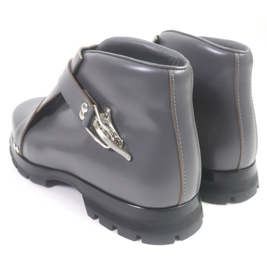 JIL SANDER Ankle boots Main: Leather gray mens 45 Used Authentic