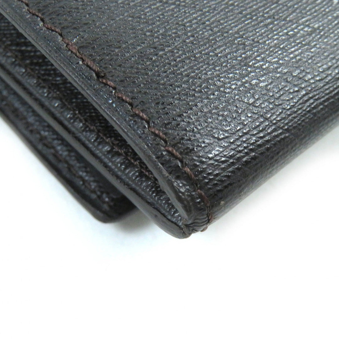 Dunhill Long Wallet Purse FP1010 Main: Leather black SIDE CAR mens Used Authentic