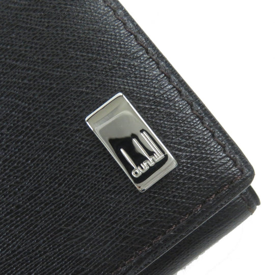Dunhill Long Wallet Purse FP1010 Main: Leather black SIDE CAR mens Used Authentic