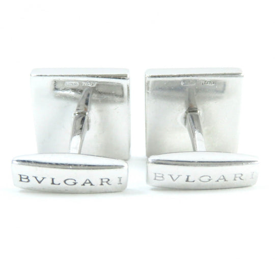 BVLGARI cuffs Main: SV925, Part: Onyx Silver black mens Used Authentic
